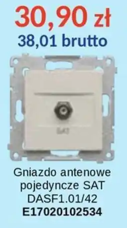 AT Gniazdo antenowe pojedyncze SAT oferta