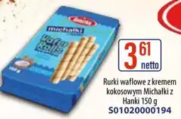 AT Rurki waflowe z kremem kokosowym Michałki z Hanki oferta