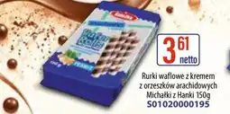 AT Rurki waflowe z kremem z orzeszków arachidowych Michałki z Hanki oferta