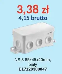 AT NS 8 85x45x40mm, biały oferta