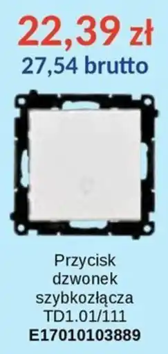 AT Przycisk dzwonek szybkozłączca TD1.01/111 oferta