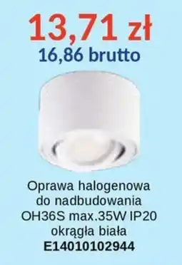 AT Oprawa halogenowa do nadbudowania OH36S oferta