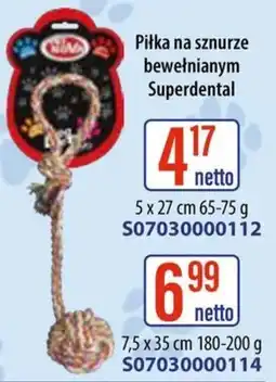 AT Piłka na sznurze bewełnianym Superdental oferta