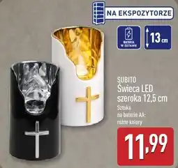 ALDI SUBITO Świeca LED szeroka 12,5 cm oferta