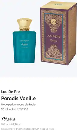 Rossmann Lou De Pre Paradis Vanille Woda perfumowana dla kobiet oferta