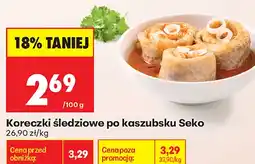 Biedronka Koreczki śledziowe po kaszubsku Seko oferta