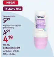 Rossmann Isana antyperspirant w kulce oferta