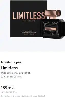 Rossmann Woda perfumowana dla kobiet Jennifer Lopez Limitless oferta