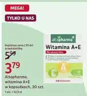 Rossmann Altapharma, witamina A+E w kapsułkach, 30 szt oferta