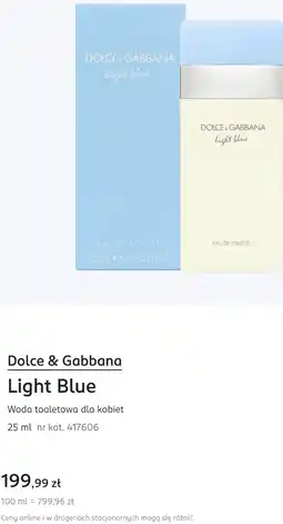 Rossmann Dolce & Gabbana Light Blue Woda toaletowa dla kobiet oferta