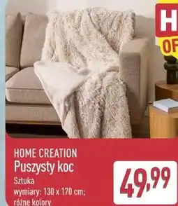 ALDI HOME CREATION Puszysty koc oferta