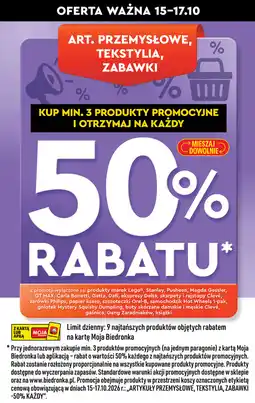 Biedronka Artykuły przemysłowe, tekstylia, zabawki (mix produktów promocyjnych) oferta
