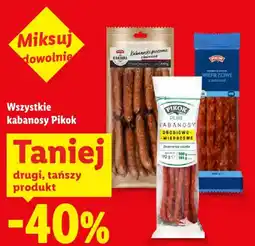 Lidl Kabanosy Pikok oferta