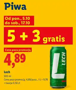 Lidl Piwa Lech oferta