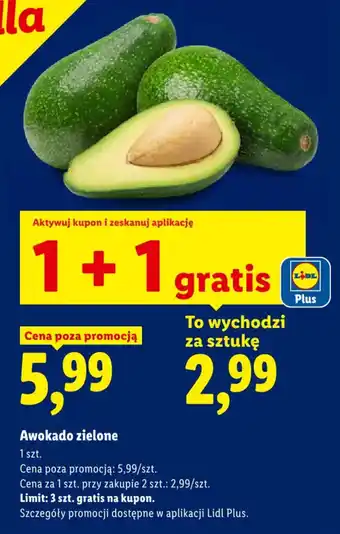 Lidl Awokado zielone oferta