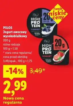 Lidl Jogurt owocowy wysokobiałkowy oferta