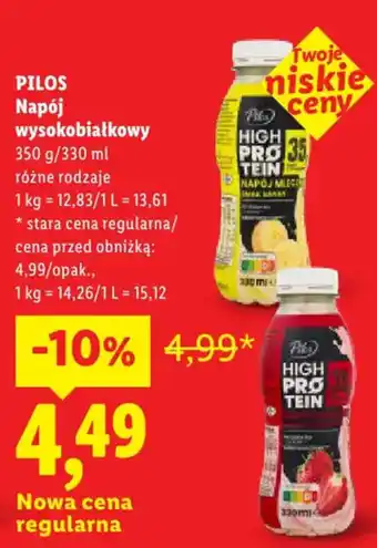 Lidl PILOS Napój wysokobiałkowy oferta