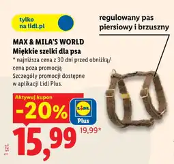 Lidl Miękkie szelki dla psa oferta