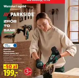 Lidl PARKSIDE Akumulatorowa szlifierka kątowa, 20 V oferta