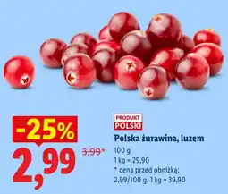 Lidl Polska żurawina, luzem oferta