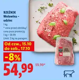Lidl Rzeźnik Wołowina – udziec oferta