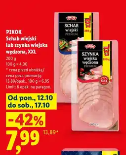Lidl Schab wiejski lub szynka wiejska wędzona, XXL oferta