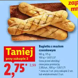Lidl Bagietka z masłem czosnkowym oferta