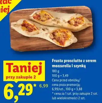 Lidl Frusta prosciutto z serem mozzarella i szynką oferta