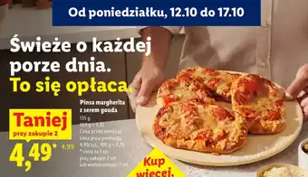 Lidl Pinsa margherita z serem gouda oferta