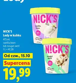 Lidl NICK'S Lody w kubku oferta
