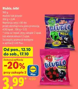 Lidl Blublo, żelki oferta