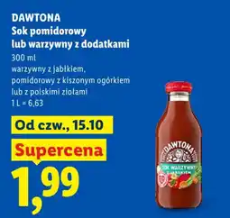 Lidl Sok pomidorowy lub warzywny z dodatkami DAWTONA oferta