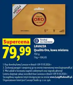 Lidl LAVAZZA Qualità Oro, kawa mielona oferta