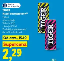Lidl Napój energetyczny Tiger oferta