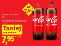 Lidl Coca-Cola lub Coca-Cola Zero oferta