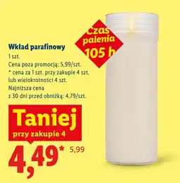 Lidl Wkład parafinowy oferta