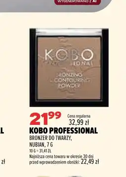 Drogerie Natura Bronzer do twarzy Kobo Professional oferta