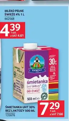 Selgros Śmietanka UHT bez laktozy Łowicz 30% oferta