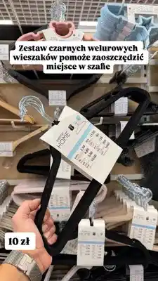 Pepco Zestaw wieszaków welurowych Pepco Home oferta