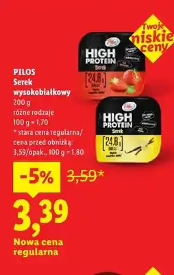 Lidl Serek wysokobiałkowy Pilos oferta