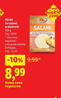 Lidl Ser salami w plastrach Pilos oferta