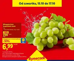 Lidl Winogrona jasne bezpestkowe luzem Ryneczek Lidla oferta
