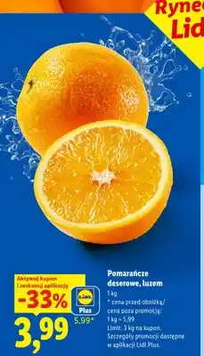 Lidl Pomarańcze deserowe luzem Ryneczek Lidla oferta