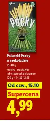 Lidl Paluszki w czekoladzie ciasteczka z kremem Pocky oferta