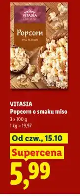 Lidl Popcorn o smaku miso Vitasia 3-pak oferta