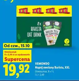 Lidl Napój owsiany Barista XXL Vemondo 8-pak oferta