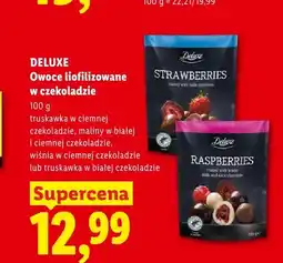 Lidl Owoce liofilizowane w czekoladzie wiśnia w ciemnej czekoladzie Deluxe oferta