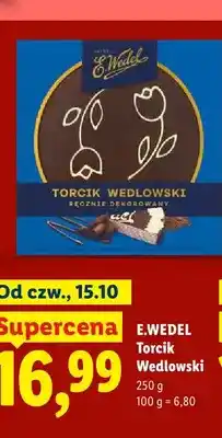 Lidl Torcik Wedlowski E.Wedel ręcznie dekorowany oferta