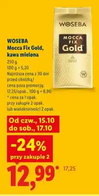 Lidl Kawa mielona Woseba Mocca Fix Gold oferta
