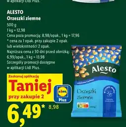 Lidl Orzeszki ziemne smażone i solone Alesto oferta